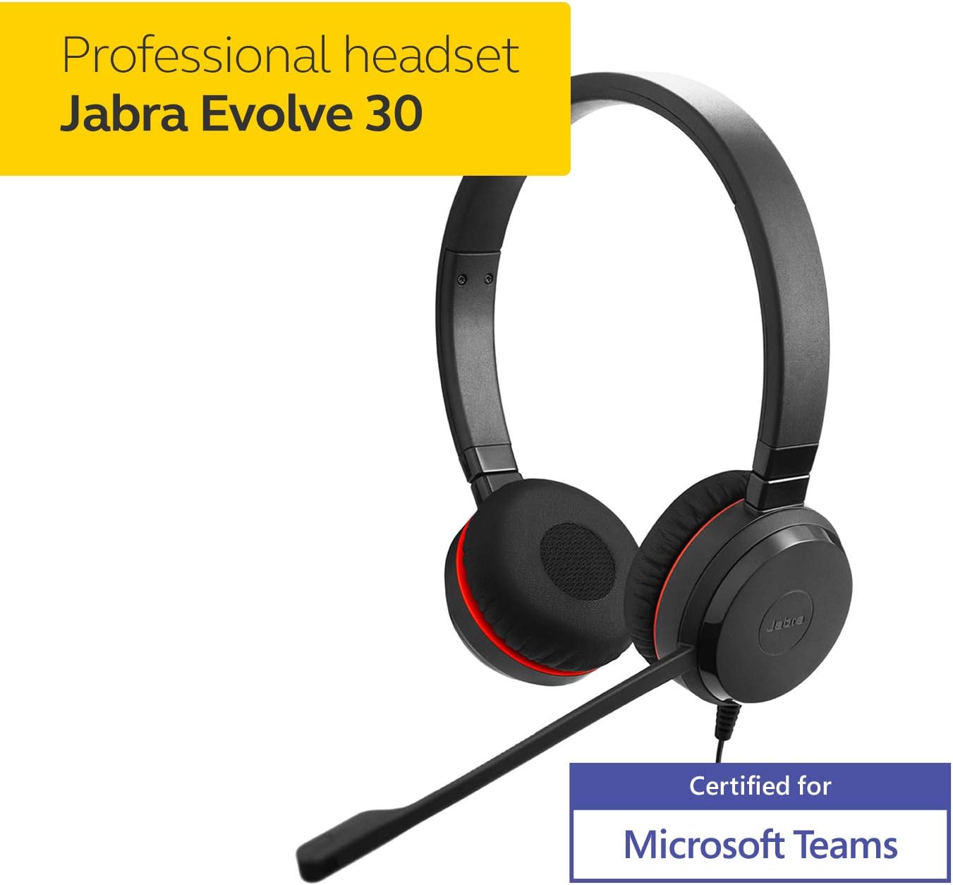 Jabra Headset Evolve 30 II MS Stereo Wired Jabra Headset Evolve 30 II MS Stereo Wired